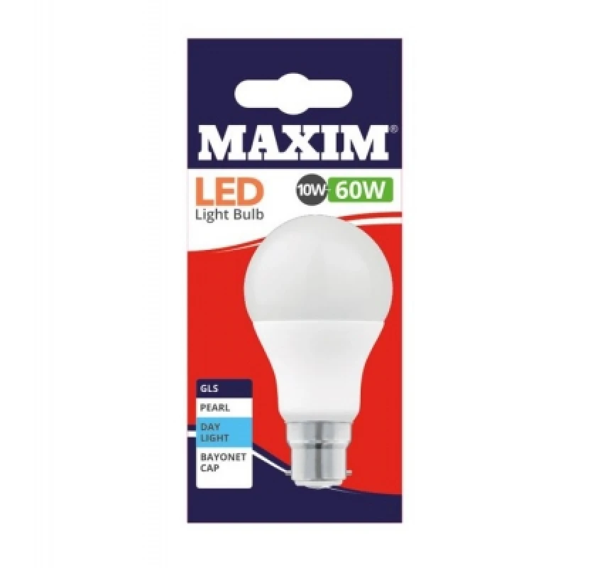 Maxim Led Light Bulb 10W = 60W Day Light Maxim Led Light Bulb 10W = 60W Day Light